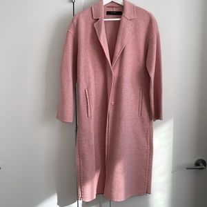Zara rose wool blended coat